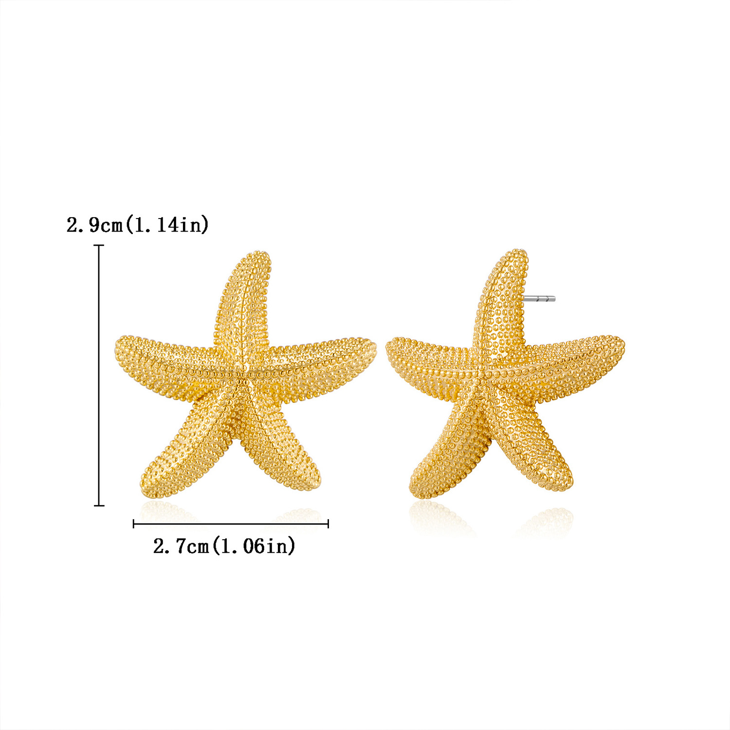 european-and-american-ocean-series-golden-starfish-earrings-irregular-geometry-five-pointed-star-earrings-light-luxury-high-end-womens-earrings