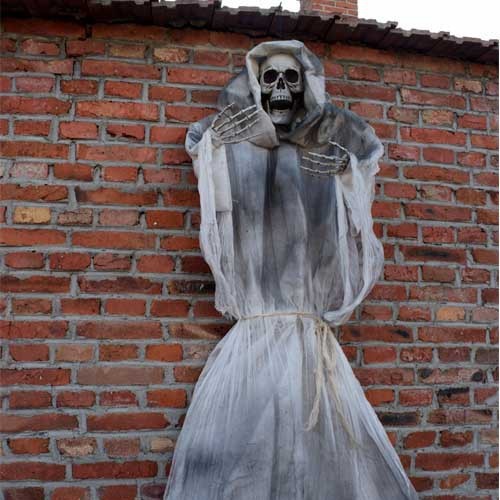 Halloween fantasma accesorios habitaciones secretas escape decoración casa embrujada colgante bar decoración espantosa esqueleto fantasma colgado