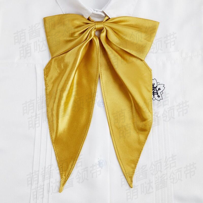 jk日系免打领巾领结衬衫水手服JK配饰制服纯色学院领花蝴蝶结女款