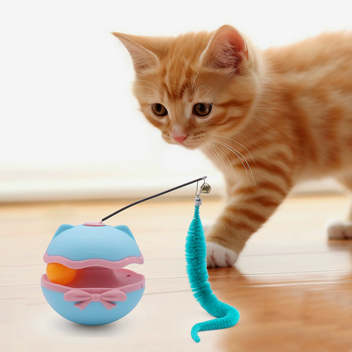 Электрический игрушечный колокольчик для домашних животных, перо, палочка для дразнения кошек, сменная головка, игрушка-тумблер, игрушка для кошек, игрушка для самоудовольствия и облегчения скуки, игрушка для кошек