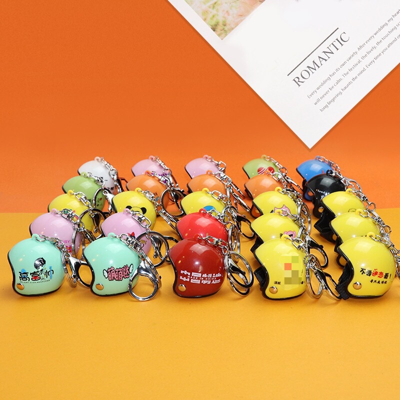 Pigeon Pet Chicken Helmet Funny Bird Hood Safety Helmet Keychain Pendant Car Air Outlet Ornaments Accessories