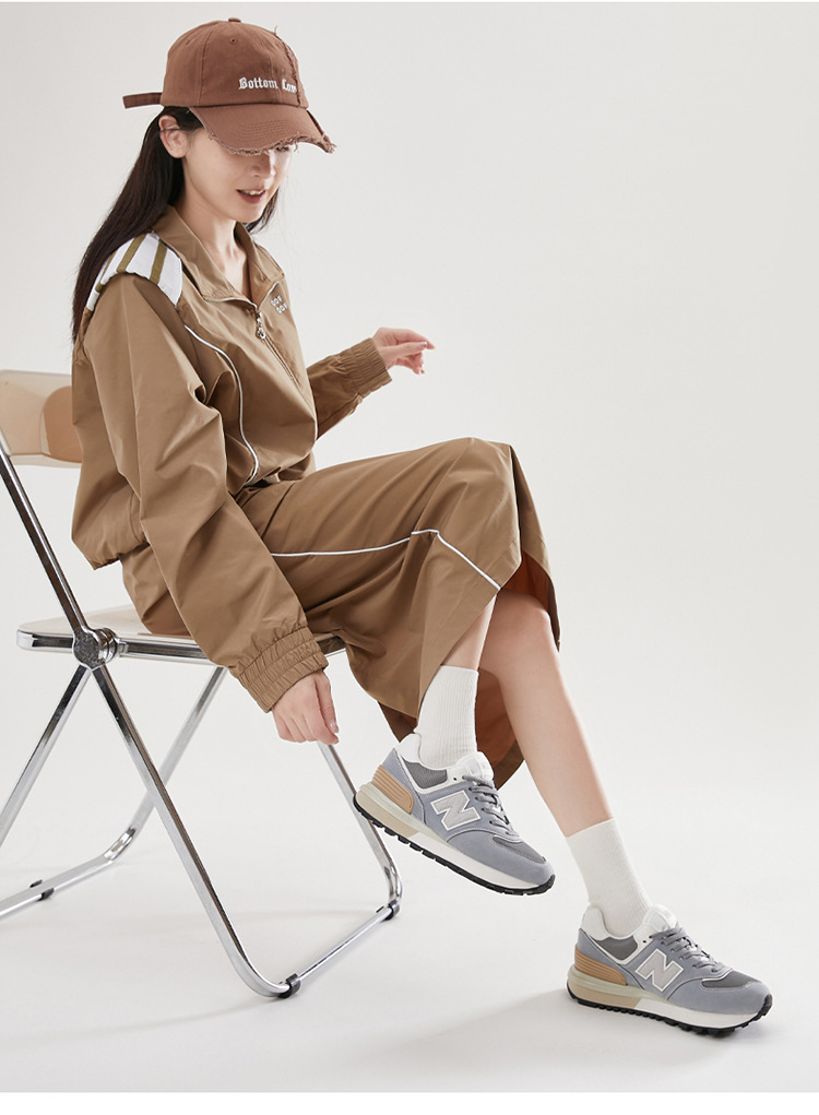 Giày thể thao unisex cổ điển tăng chiều cao đế dày phong cách Balance 574 — màu xanh đậm chi tiết 15