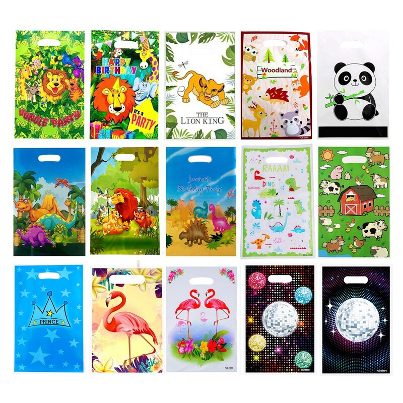 Cartoon Animal Safari Gift Bag Children's Birthday Party Return Gift Bag Candy Bag Pearlescent Film Handbag Cartoon Animal Safari Gift Bag Children's Birthday Party Return Gift Bag Candy Bag Pearlescent Film Handbag