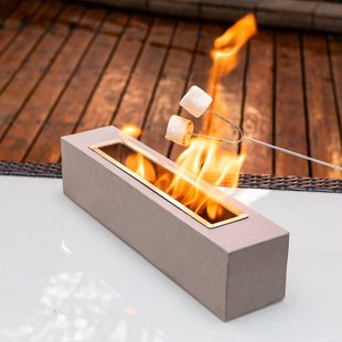 Square home villa restaurant heating stove cross-border real fire basin alcohol fireplace decoration barbecue stove stainless steel