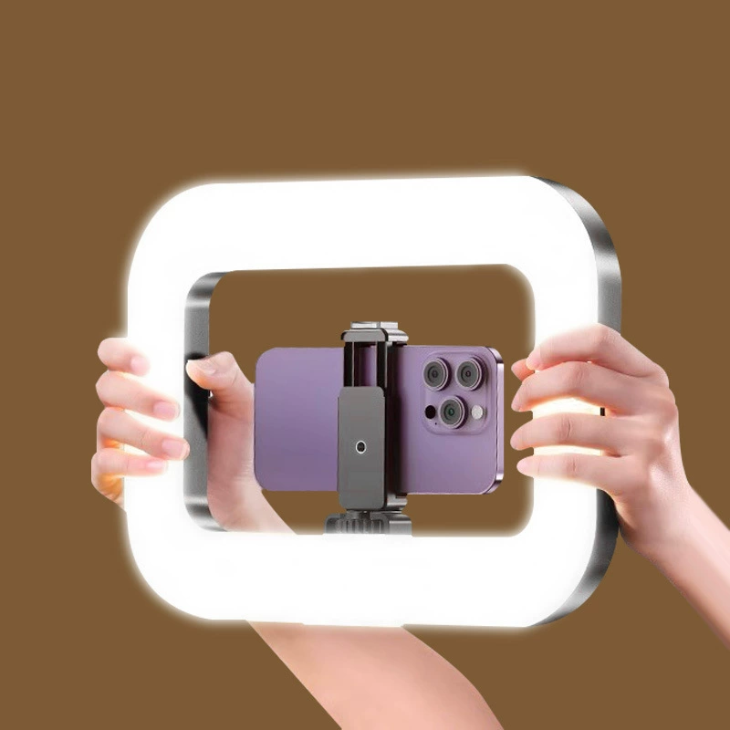 Мобильный телефон Live Photo Light Light Pin Light Портативный настольный фотостол светильник красоты трехцветная температура YM200 ручной заполнитель лампы