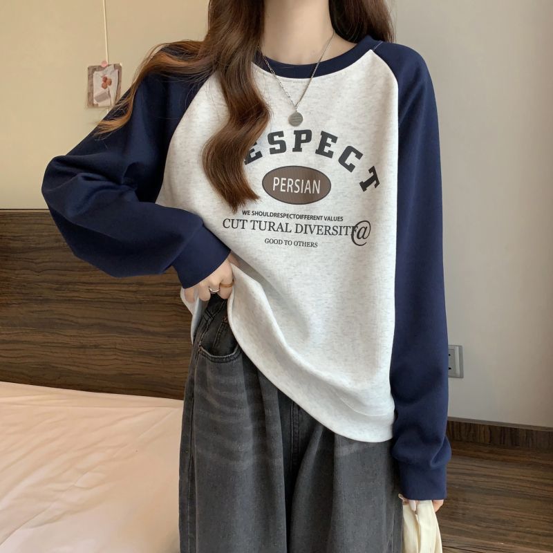 早秋の衛衣女春秋の薄いタイプはゆったりとしたデザイン感があります。|undefined