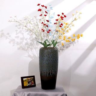 仿真绢布风铃花仿真花婚庆礼堂居家装饰吊顶路引花排假花装饰绿植