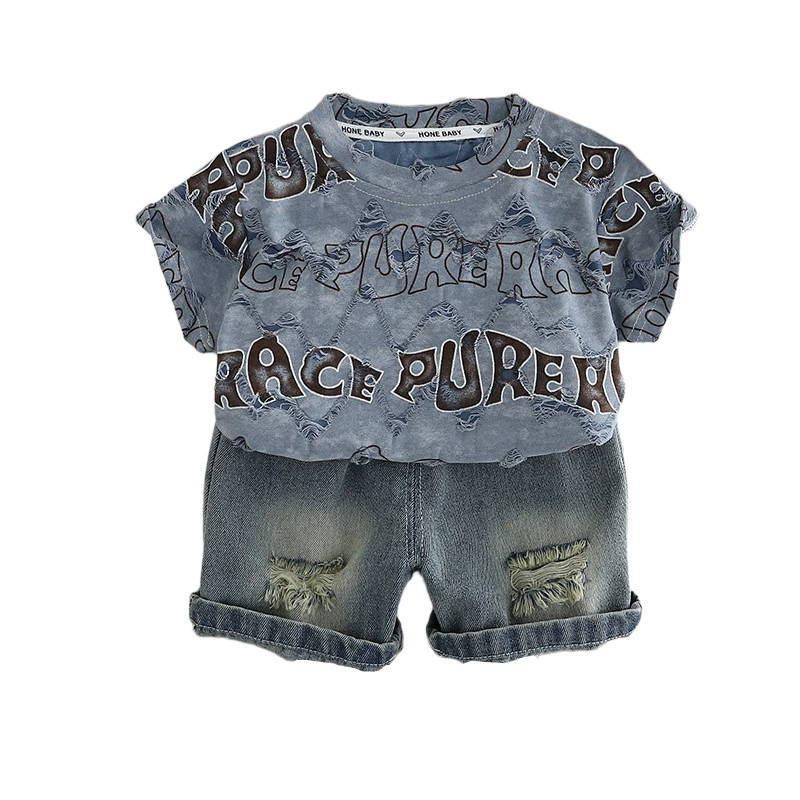 Summer children's set for boys, with short sleeve