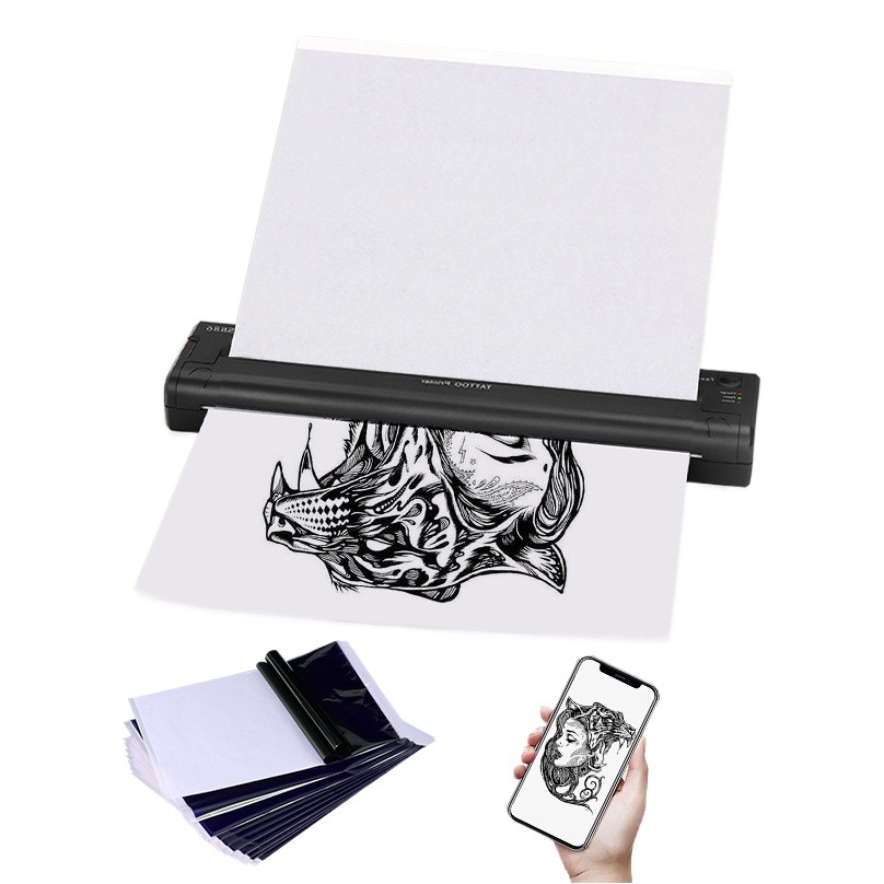 Liqi Mini máquina de transferencia de tatuajes portátil USB Bluetooth Copiadora de líneas de tatuajes Suministro transfronterizo
