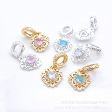 14k��ɫ����Ƕ�ʯ�οհ��ĵ�׹diy�����Ҽ��������羳ŷ�������