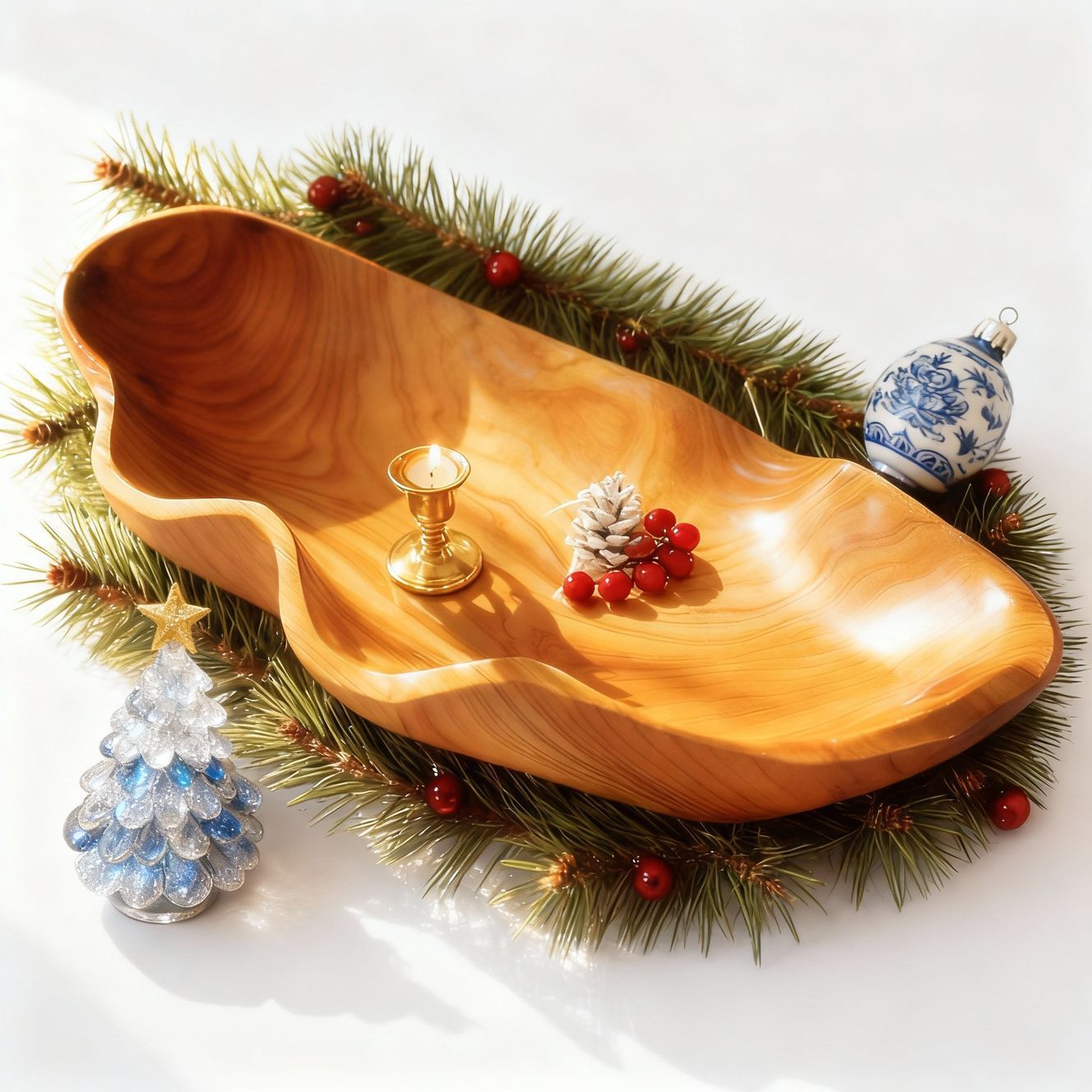 明亮柔和的圣誕場景