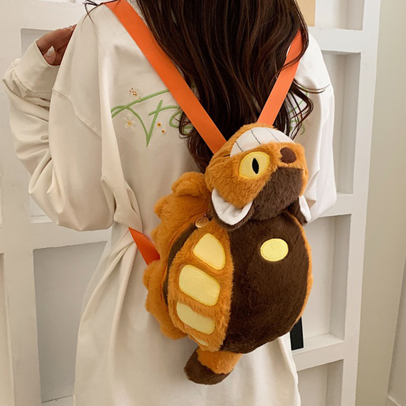 One-Piece Drop-Shipping Cinnamoroll Plush Cartoon Backpack for Girls, Cute Kuromi Shoulder Crossbody Bag, Parent-Child Gift