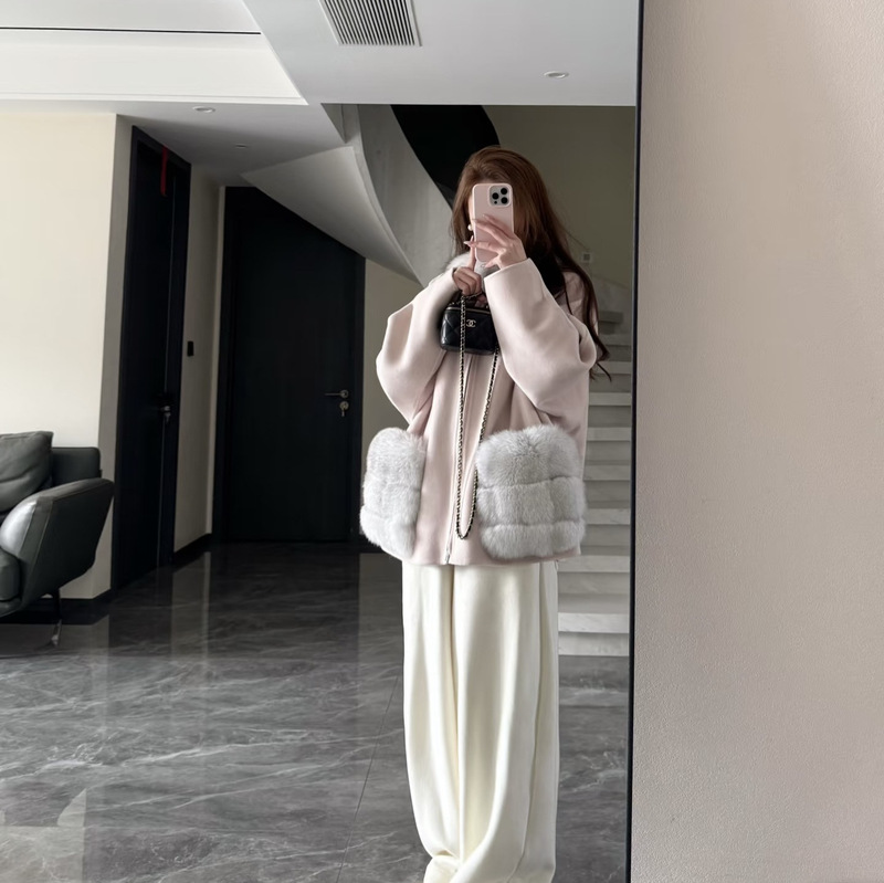 2026 New Winter Woolen Coat, Luxury Series, Oversized Fox Fur Coat for Women 2026 New Winter Woolen Coat, Luxury Series, Oversized Fox Fur Coat for Women