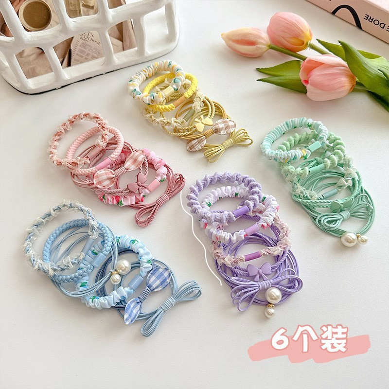 alta elasticidad duradera atada cabello cabello cabello de color dopamina banda de goma mujer atada cabello temperamento cabello al por mayor