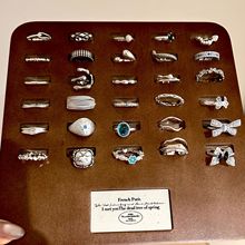 批发简约锆石素圈戒指女小众轻奢高级感食指戒不掉色开口指环新品