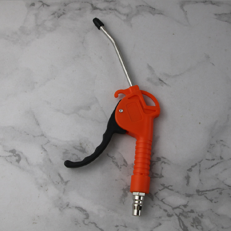 厂家批发蓝色塑料枪加粗铁管吹气枪塑料加长吹风枪大风力吹尘枪除