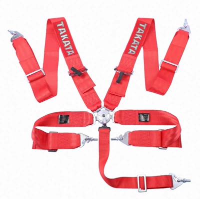 modification, quick-release 3inch — Car seat belt - red-five-point-harness