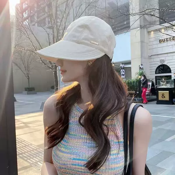 New Style Cap Women's Spring and Summer Sun Hat Outdoor Hat UV-proof Quick-drying Semi-empty Top Sun Sunscreen Hat