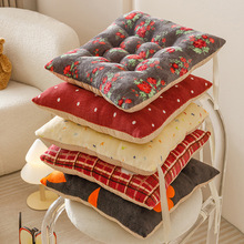 四季毛绒坐垫居家餐椅垫办公室学生椅子垫久坐榻榻米屁股垫凳子垫