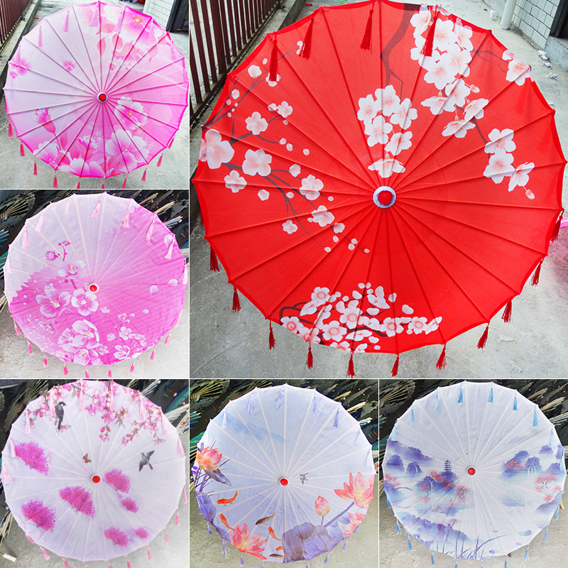 【流蘇傘】工藝油紙傘綢布傘cso舞蹈攝影道具仙氣飄飄吊頂裝飾傘