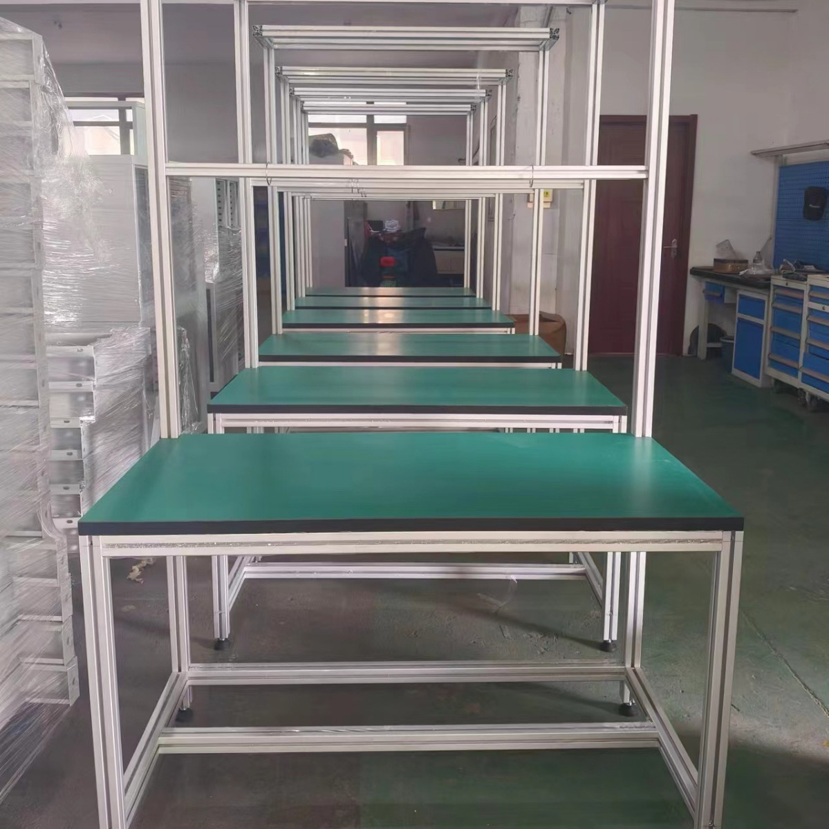 4040工业铝型材框架铝合金型材工作台工厂车间铝型材框架桌子