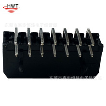 MX3.0 2*7P弯针 43025 小5557 间距3.0 双排14pin WAFER 90度弯座