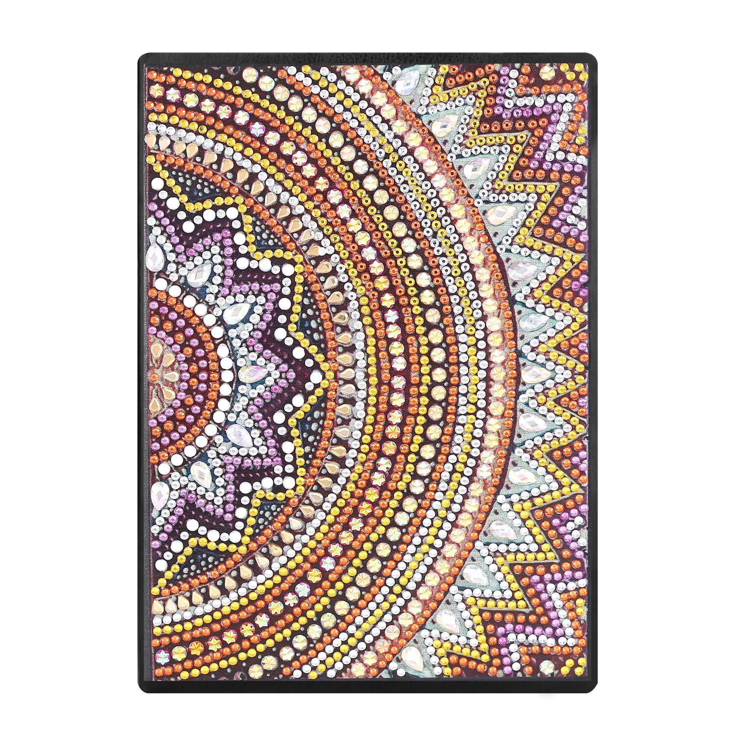 Cuaderno de dibujo de diamantes transfronterizos 5d punto diámetro pintura pegatinas de sexo opuesto mariposa DIY manual cuaderno de notas de cristal