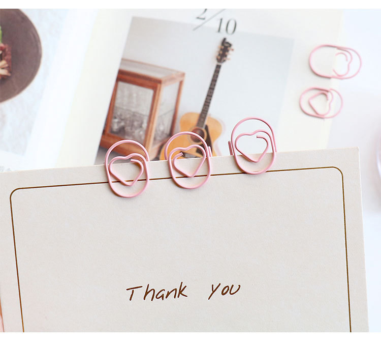 Heart-Shaped Paper Clips