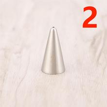 2#糖霜拉线裱花嘴 小号圆口304不锈钢写字奶油嘴 DIY蛋糕烘培工具