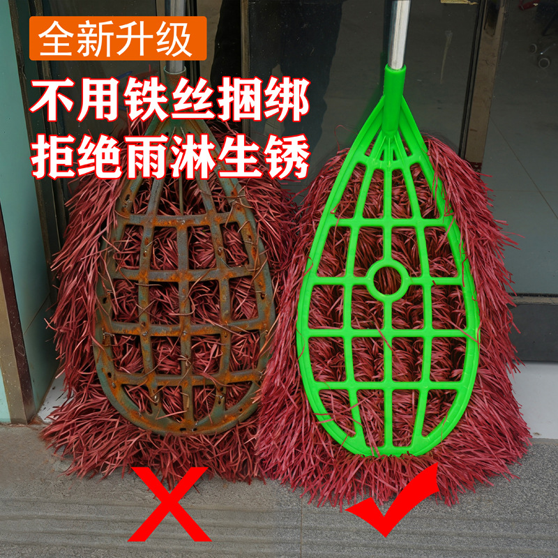 Plastic Wire Broom for Sanitation Workers, Factory Sanitation, Street Sweeping, Outdoor Road Dust Removal, Road Cleaning