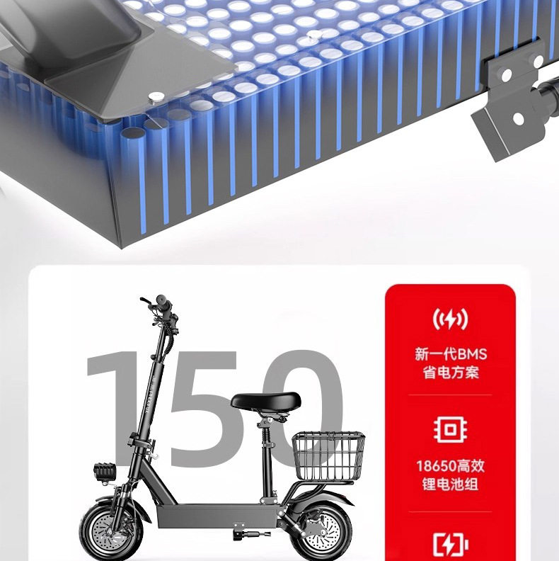10-inch foldable electric scooter, small mini scooter, adult electric vehicle for transportation