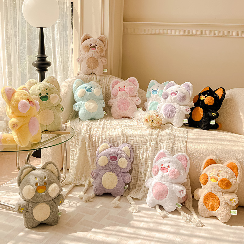 Auténtico peluche Dudu Meow, adorable gatito mapache, muñeco coleccionable para niñas._voghion.com
