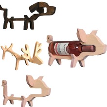 �¿�ľ�ƶ����Ƽ� Wooden beagle wine rackС��С��Ȯ��Ƽ���