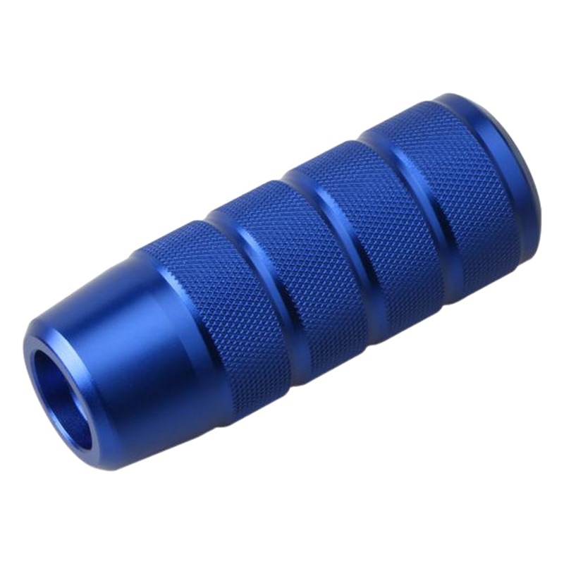Manual de modificación del coche cabeza 9,5 cm aleación de aluminio palanca de engranaje metal helado hornear azul colorido engranaje cabeza image 1