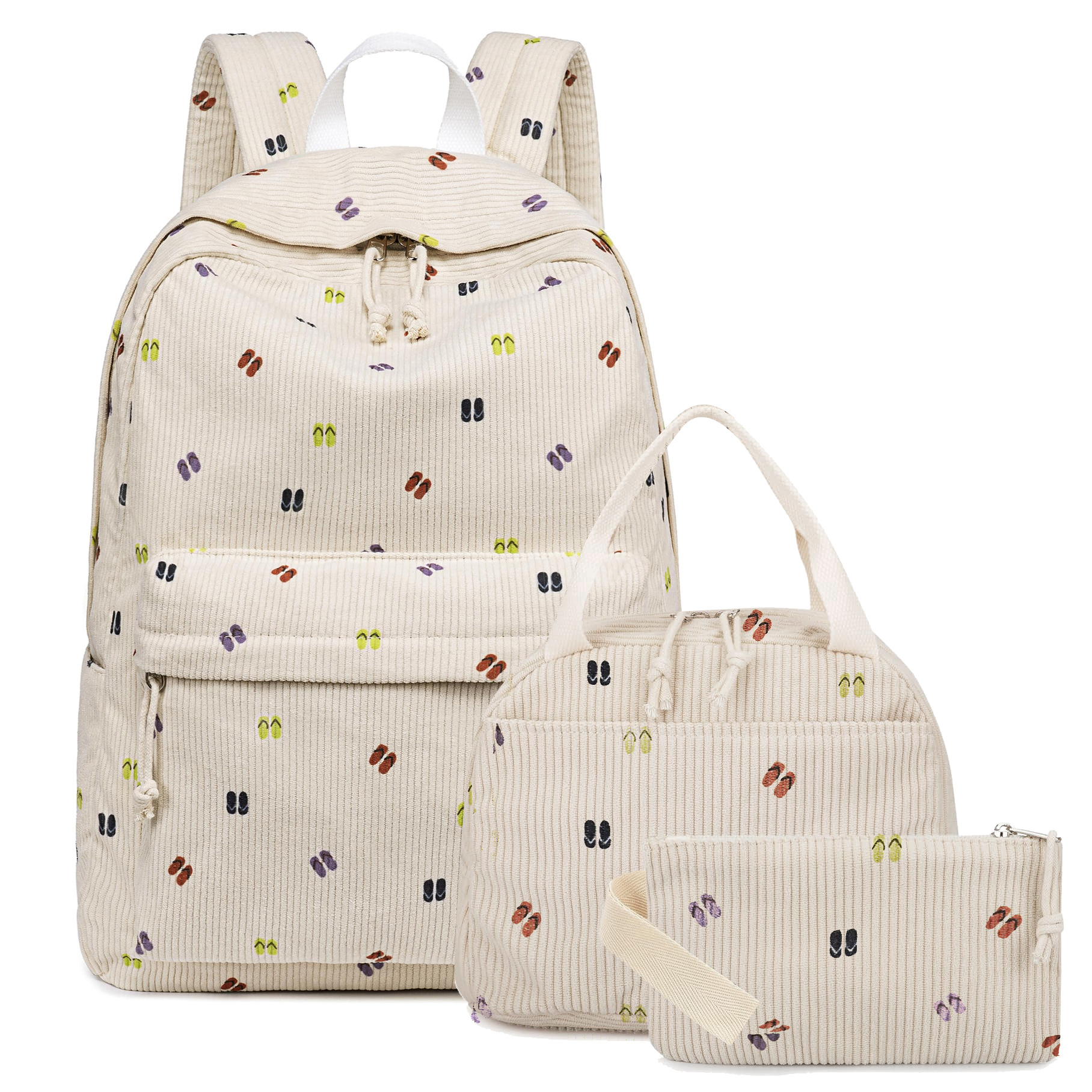 Nuevo estilo transfronterizo mochila de tres piezas estilo ins estilo coreano estilo universitario escuela secundaria escuela primaria mochila ligera mujer