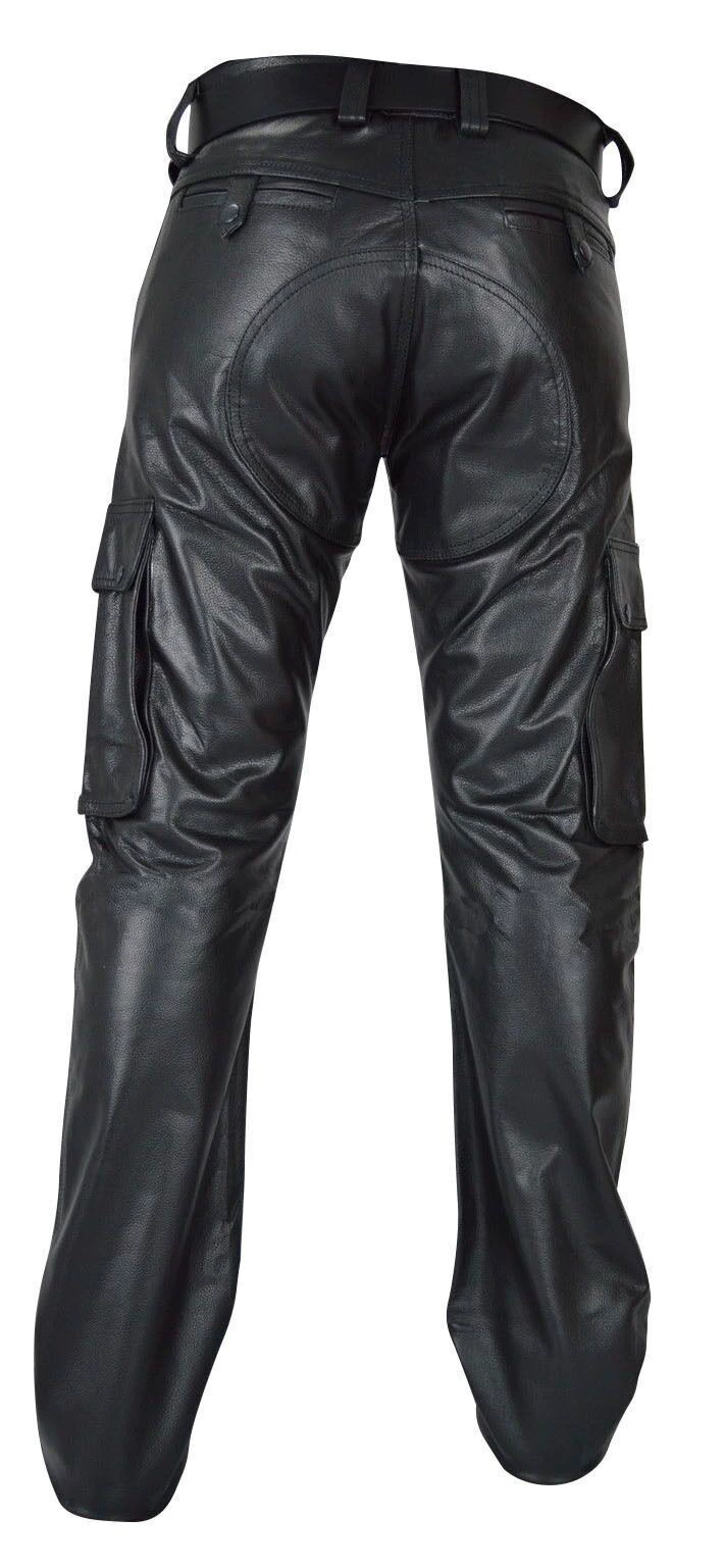 Polyurethane Leisure Trousers 2023 Collection Wish Amazon European Style Black Sizes S-5XL