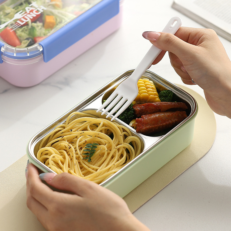 高品質 304 断熱ステンレス鋼弁当箱弁当箱電子レンジ学生オフィスワーカー密封弁当箱卸売|undefined