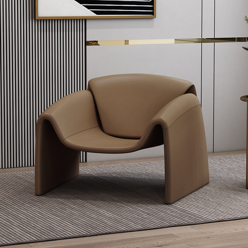 Кресло-диван Zuozuo Sofa молочная кожа