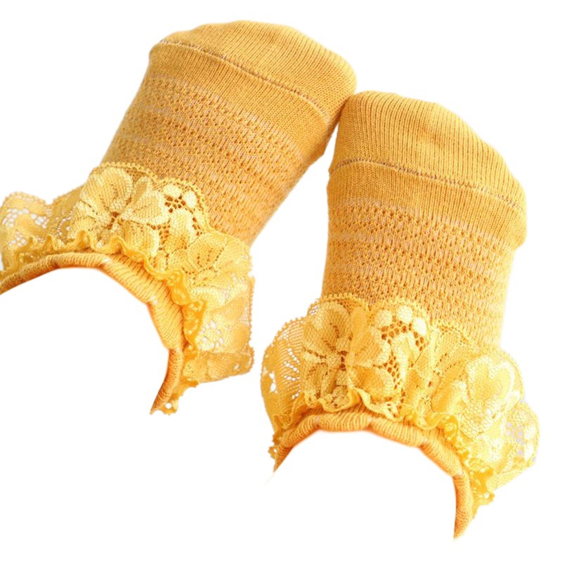 Calcetines para niños primavera y otoño verano calcetines de encaje para niñas nuevos calcetines de encaje princesa de encaje calcetines sueltos para bebés calcetines de algodón