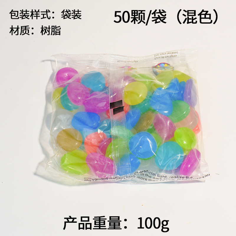 Explosiva villa jardinería en macetas paisajismo guijarros resina de color piedra fluorescente piedra luminosa artificial piedra luminosa