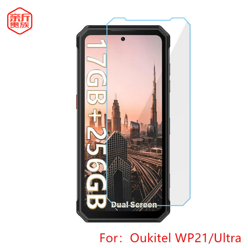 For Oukitel WP21 tempered film Ouqi mobile phone cross-border foreign trade accessories spot full-screen fine hole screen film