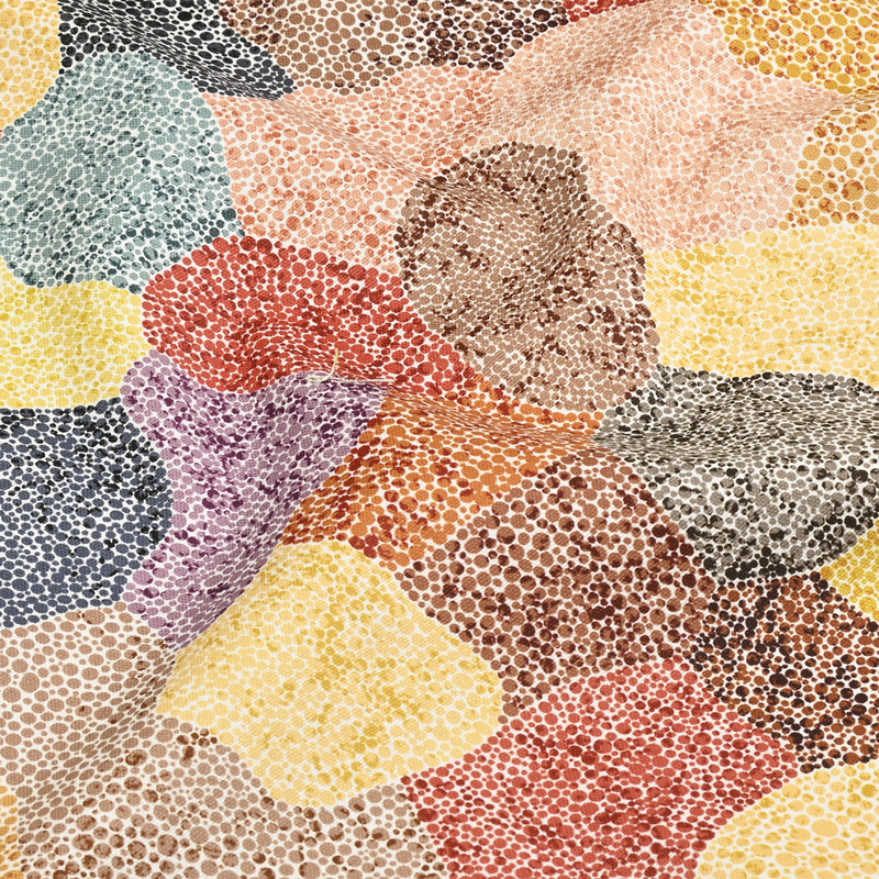 薄帆布区北欧风印花面料手工DIY口金包包桌布布料纯棉全棉