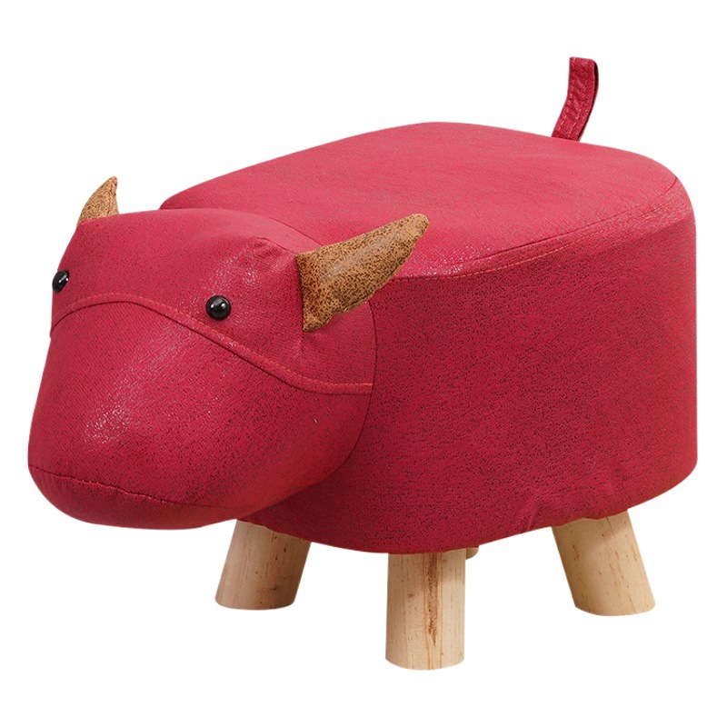 Elephant Stool children's animal stool solid wood shoe changing stool creative small stool home living room cartoon cute low stool