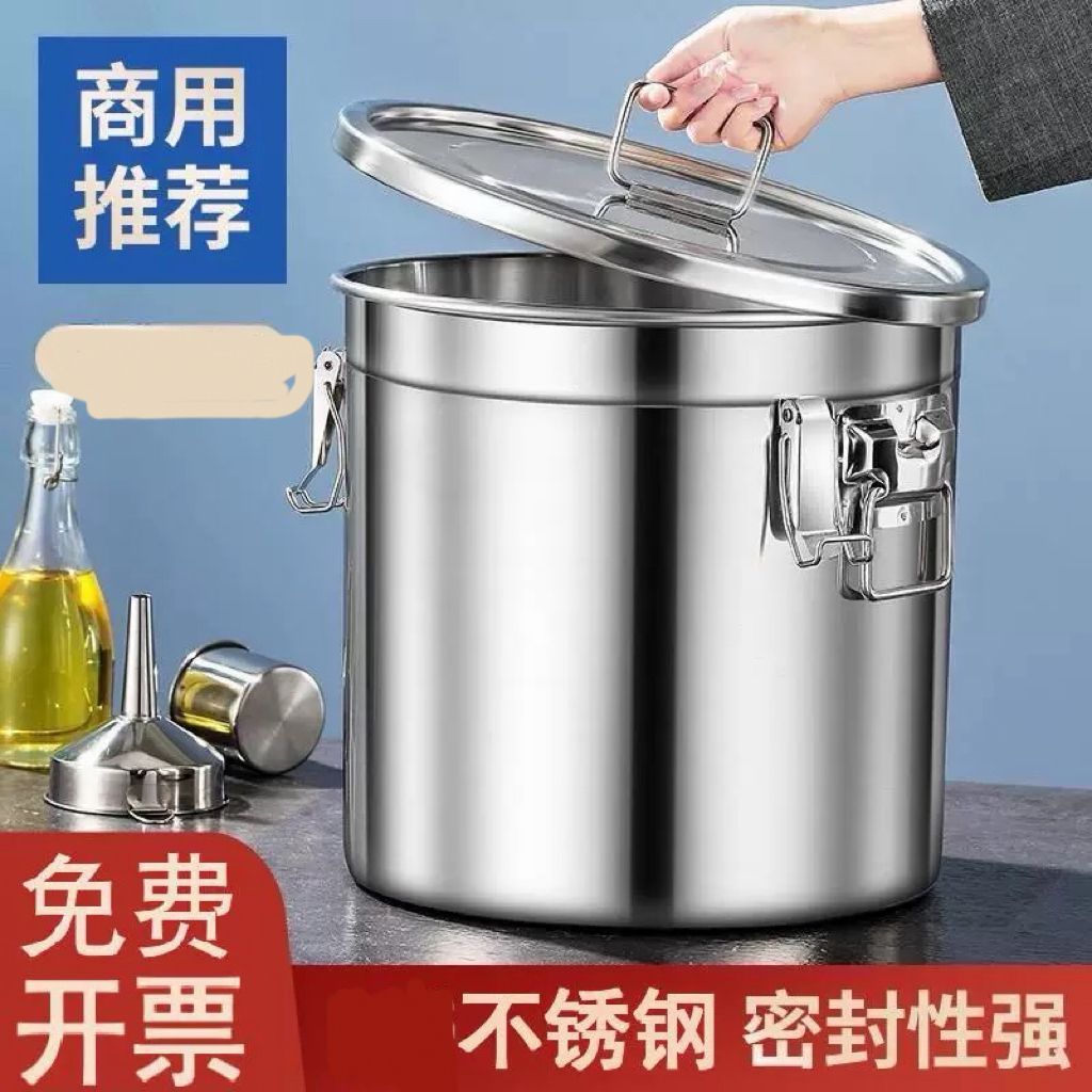 商用特厚耐烧不锈钢密封桶不锈钢米桶防虫防潮密封罐米桶油桶汤桶