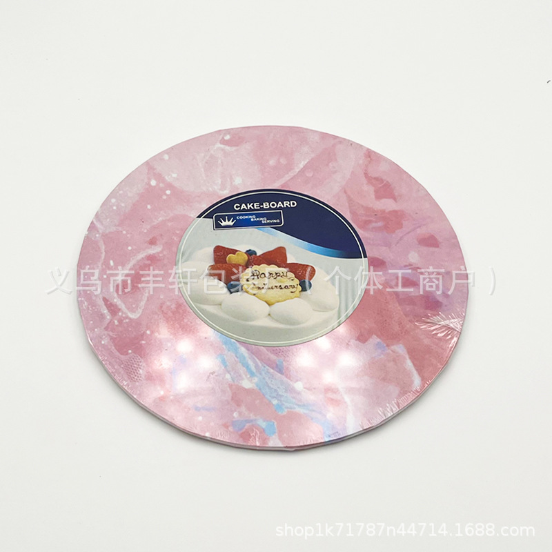 Fábrica directa de platino oro negro densidad placa de pastel base base de pastel de borde almohadilla de madera dura almohadilla de pastel