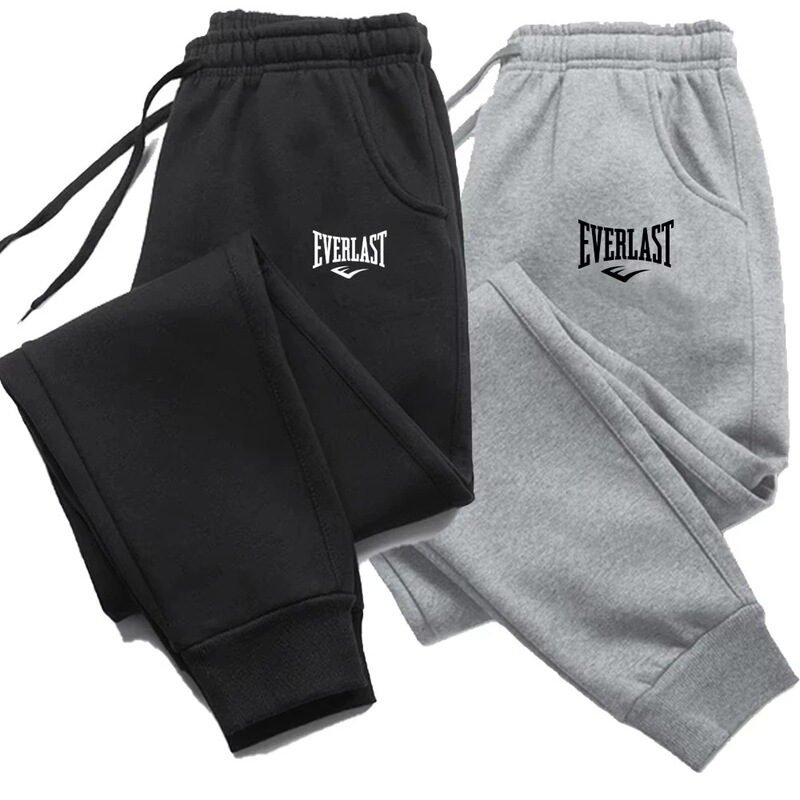 Cross-Border Spring & Fall New Pants Everlast Printed Men's and Women's Running Pants Jogging Pants Sports Casual Pants Fitness Pants