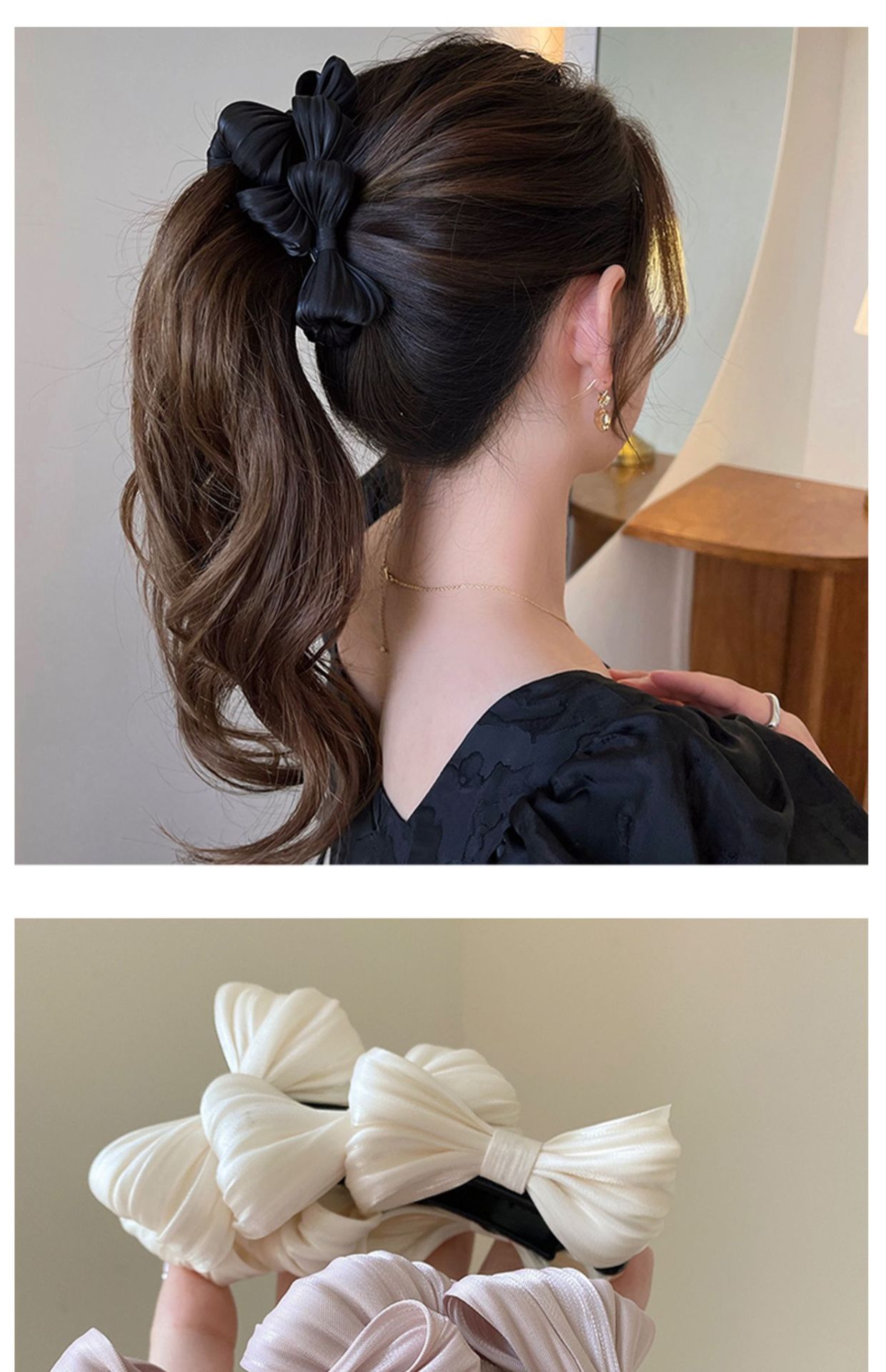 Women's Elegant Sweet Bow Knot Cloth Handmade Hair Clip display picture 9
