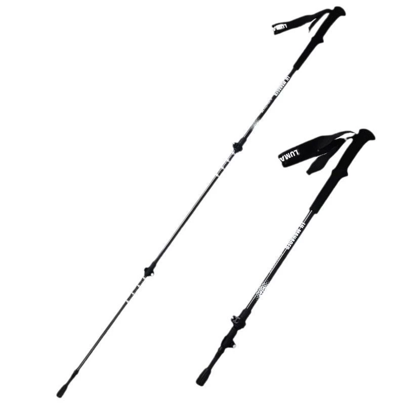 Factory direct supply of carbon fiber ultra-light telescopic trekking poles professional outdoor hiking poles carbon walking poles