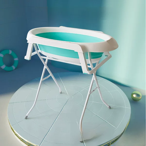 Baby Bath Tub Nursing Table Diaper Changing Rack Postpartum No-Bend Baby Newborn Bath Stand Set