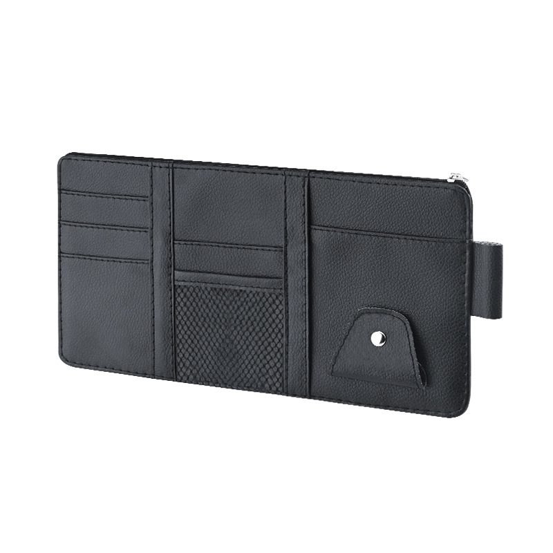 Bolsa de almacenamiento de visera de coche multifuncional titular de la tarjeta clip de gafas de coche Tarjeta de coche Bill Licencia de Conducir clip de almacenamiento